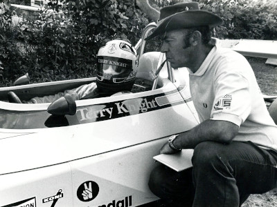 Carroll Smith with Terry Knight, 1979.