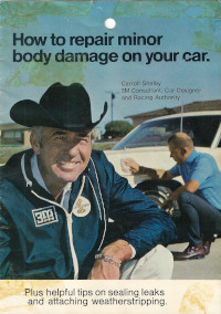 Carroll Smith appears in the background of a 3M ad with Carroll Shelby